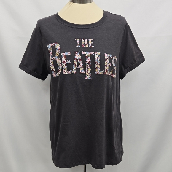The Beatles Tops - Torrid The Beatles Dark Grey Band Tee